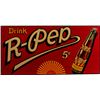 Image 1 : R-Pep Embossed Tin Advertisement Sign.