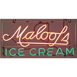 Maloof’s Ice Cream Neon Sign.