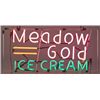 Image 1 : Meadow Gold Ice Cream Neon Sign.