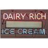 Image 1 : Dairy Rich Ice Cream Neon Sign.