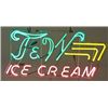 Image 1 : T & W Ice Cream Neon Sign.