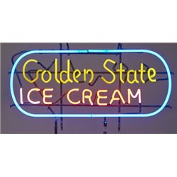 Golden State Ice Cream Neon Sign.