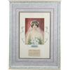 Image 1 : “Evelyn” Embossed Litho. Print 1919 Calendar In Frame.