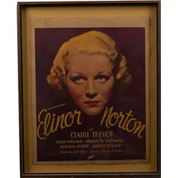 Elinor Norton Movie Poster In Frame.