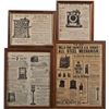 Image 1 : Lot Of 4 Coin-Op Machine Advertisements In Frames.