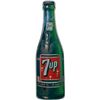 Image 1 : 7 Up Embossed Die-Cut Tin Bottle Advertisement Sign.