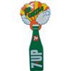 Image 1 : Large 7 Up The Uncola Embossed Die-Cut Tin Bottle Sign.