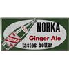 Image 1 : Norka Ginger Ale Tin Advertisement Sign.