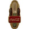 Image 1 : Coca Cola Deco Style Tin Advertisement Thermometer.