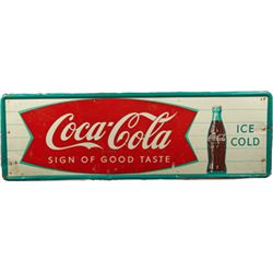 Coca Cola Self-Framed Tin Sign.