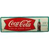 Image 1 : Coca Cola Self-Framed Tin Sign.