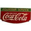 Image 1 : Coca Cola Porcelain Advertisement Sign.