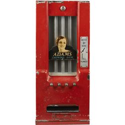 1 Cent Du Greiner Adams’ Gum Vendor 4-Column Vending.