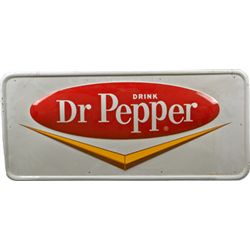 Dr. Pepper Self-Framed Embossed Advertising Sign.