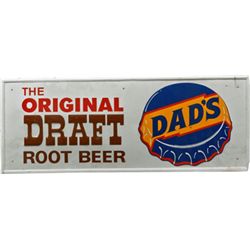 Dad’s Root Beer Self-Framed Embossed Metal Sign.