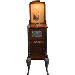 Coin-Op The Cail-O-Scope Upright Wood Drop Card Viewer.