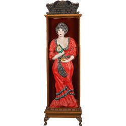 Coin-Op Perfume Lady Perfume Dispenser Floor Machine.