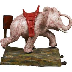 Coin-Op Pink Elephant Kiddie Ride.