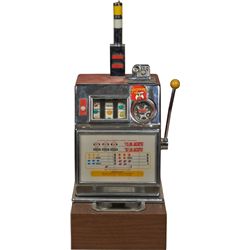 5 Cent Pace MFG. Harrah’s Open Front Red Slot Machine.