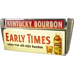 Early Times Single-Sided, Light-Up Plastic Sign.