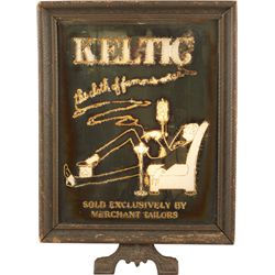 Keltic Fabric Glass Light-Up Countertop Sign.