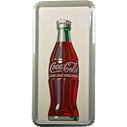 Coca Cola Self-Framed Single-Sided Metal Ad Sign.