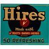 Image 1 : Hires Root Beer Embossed Tin Sign.