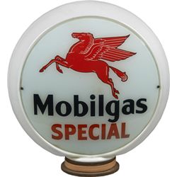 Original Mobilgas Special Milk Glass Gas Pump Globe.