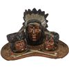 Image 1 : Cast Iron Indian Theme Smoking Set.