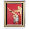 Image 4 : Lot Of 3 Framed Pin Up Prints.