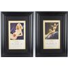 Image 1 : Lot Of 2 Framed Pin Up Calendars.
