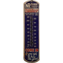 Nature’s Remedy Porcelain Advertising Thermometer Sign.