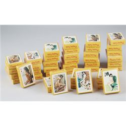 Box of 40 Mini Decks Of Playing Cards Featuring Nude.