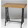 Image 1 : Singer Oak & Cast Iron Slot Machine Stand.