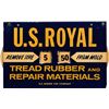 Image 1 : U.S. Royal Metal Advertisement Sign.