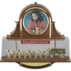 Budweiser Light-Up Hanging Advertisement Sign.