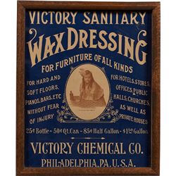 Victory Sanitary Wax Dressing, Early Furniture Wax Ad.