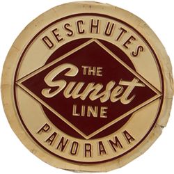 Deschutes Panorama “The Sunset Line” Circular Bus Sign.