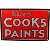 Image 1 : We Sell Cooks Paints Double-Sided Porcelain Sign.