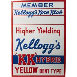 Member Kellogg’s Korn Klub Embossed Tin Sign.