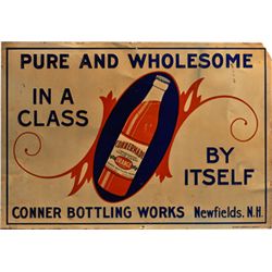 Conner Made Embossed Tin Advertisement Sign.