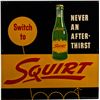 Image 1 : Squirt Embossed Self-Framed Tin Advertisement Sign.