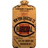 Image 1 : Red Square Charcoal Metal Porc. Advertisement Sign.