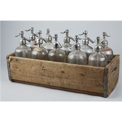 Case Of 10 Early Glass Seltzer Bottles In Original.