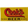 Image 1 : Cook’s Goldblum Double-Sided Tin Advertisement Sign.