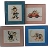 Image 1 : Lot Of 4 Betty Boop Serigraph Cels In Frame.