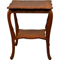 Quartersawn Oak Side Table.