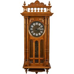 Ornate Oak Gazo Wall Clock.