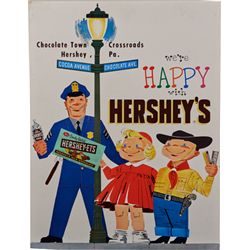 Hershey’s Chocolate Easel-Back Cardboard Display Sign.