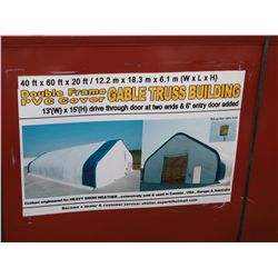 Double Frame PVC Cover Gable Truss Building